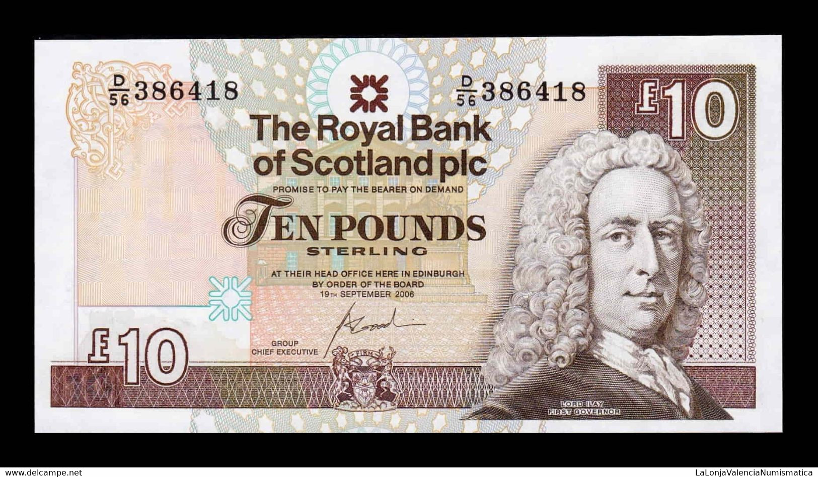 Escocia Scotland 10 Pounds Lord Ilay 2006 Pick 353b SC UNC - 10 Ponden