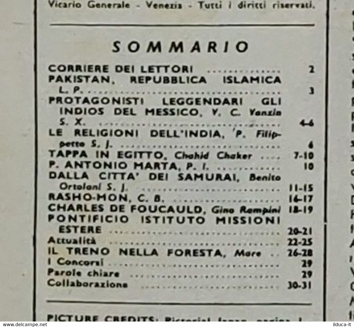 11938 Missioni Della Compagnia Di Gesù - A.XLI Nr 3 1955 - Indios Messico - Religion