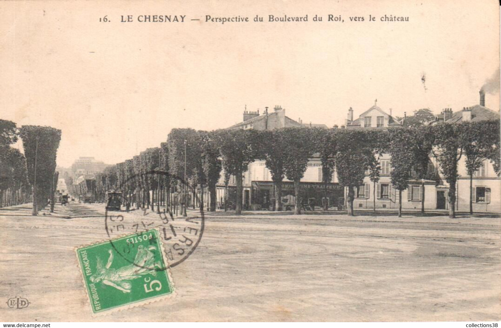 Le Chesnay - Perspective Du Boulevard Du Roi, Vers Le Château - Le Chesnay