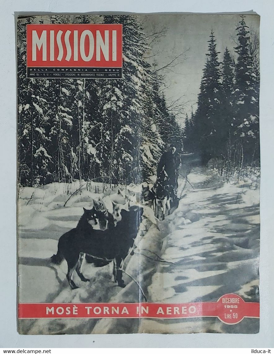 11945 Missioni Della Compagnia Di Gesù - A.XLI Nr 12 1955 - Congo / Artide - Godsdienst