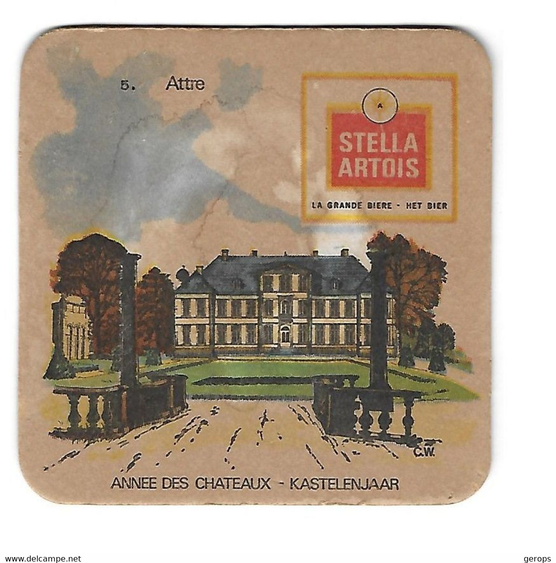 112a Stella Artois Kastelenjaar Nr 5 Attre - Beer Mats