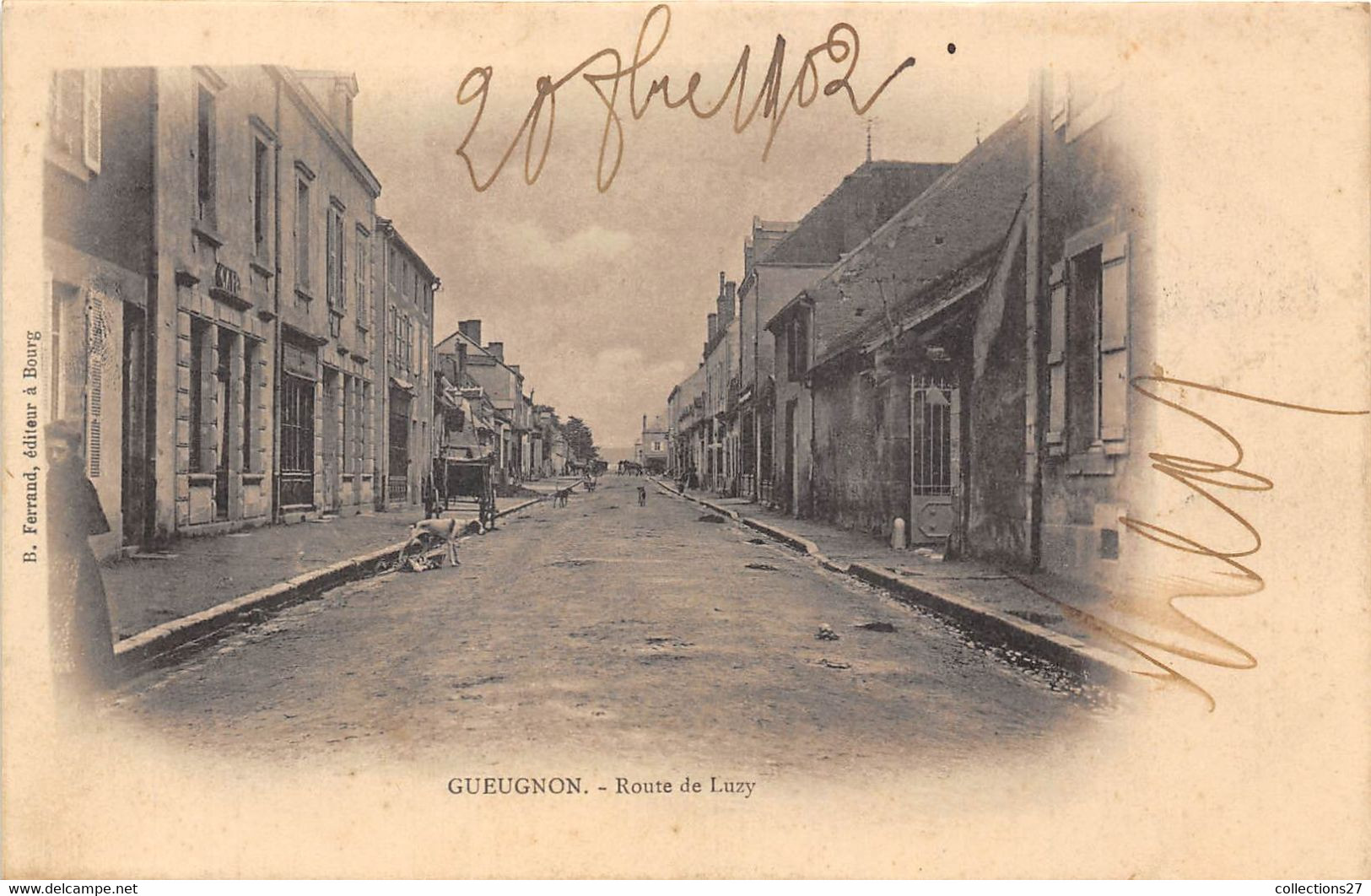 71-GUEUGNON- ROUTE DE LUZY - Gueugnon