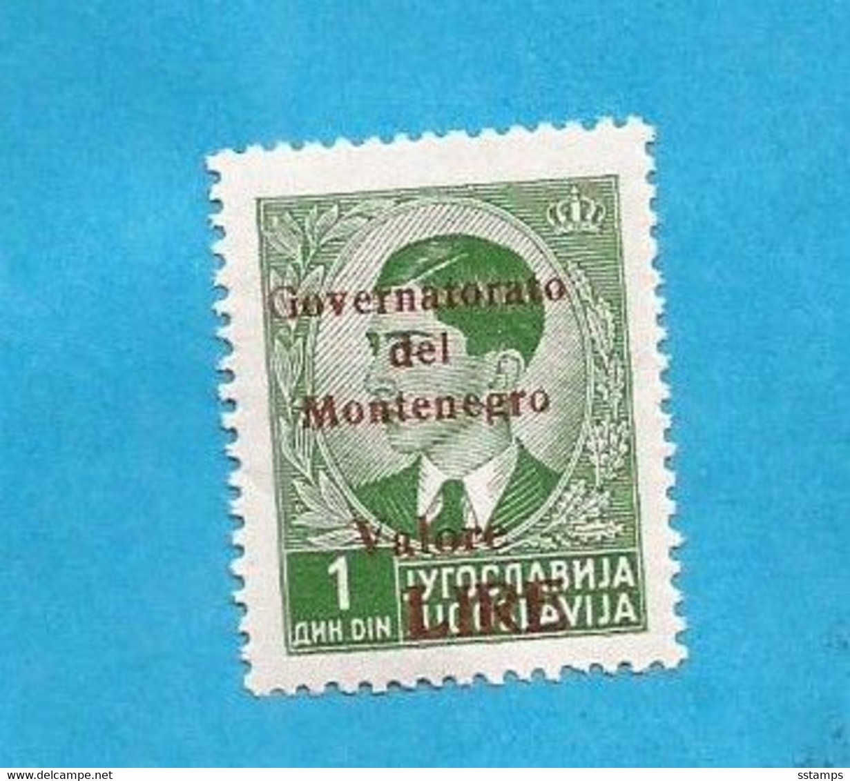 1942  ITALIA OCCUPAZIONE MONTENEGRO CRNA GORA OVERPRINT ROUGE NEVER  HINGED - Montenegro