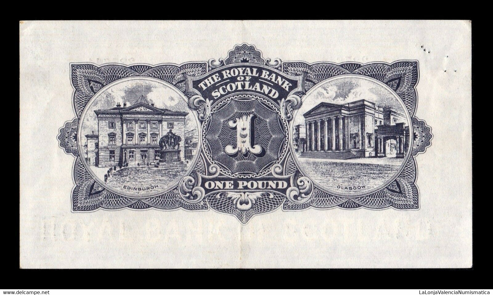 Escocia Scotland 1 Pound Royal Bank Of Scotland 1956 Pick 324b EBC XF - 1 Pound