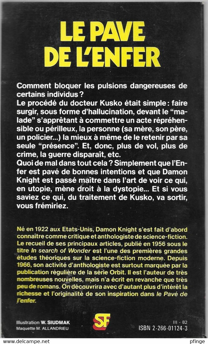 Le Pavé De L'enfer Par Damon Knight - SF Presses Pocket 5331 - Presses Pocket