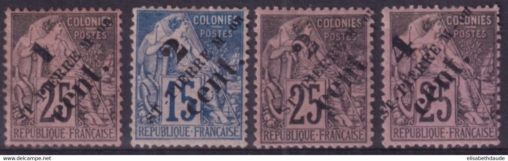 SPM - YVERT N°37+39+40+42 * MH - COTE 2022 = 73 EUR. - - Unused Stamps