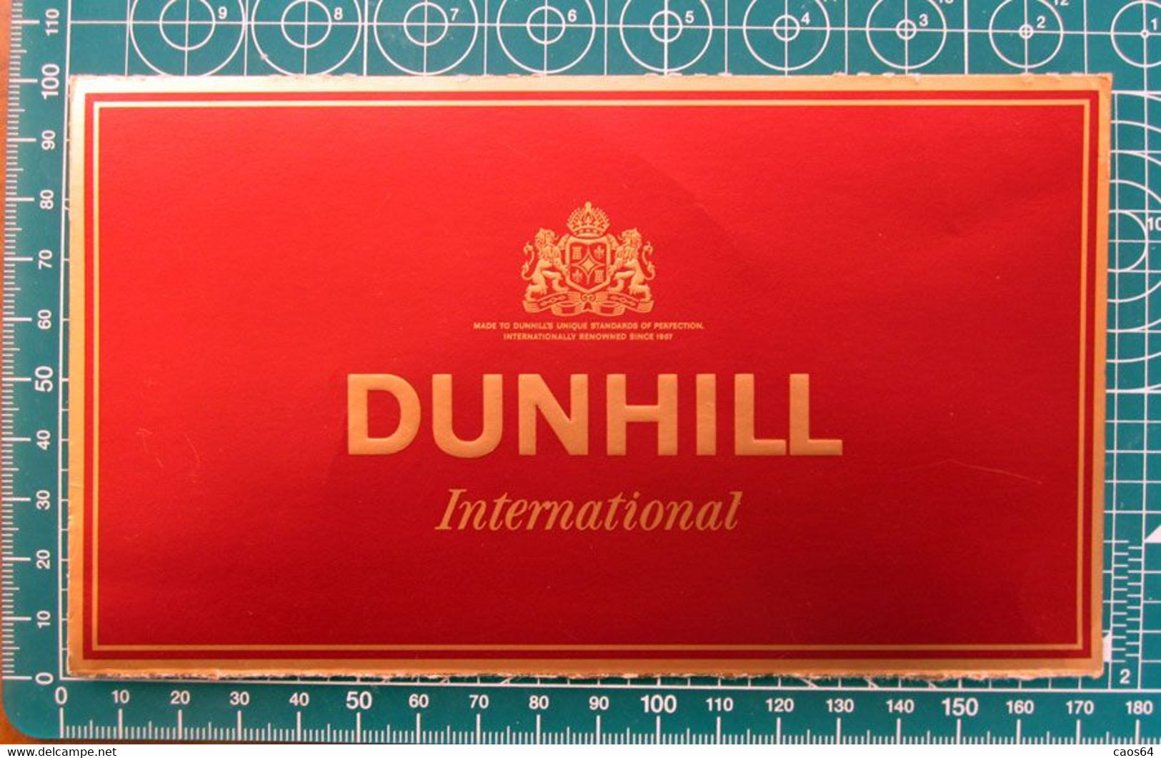 Dunhill Cartone Pubblicitario   Vintage - Articoli Pubblicitari