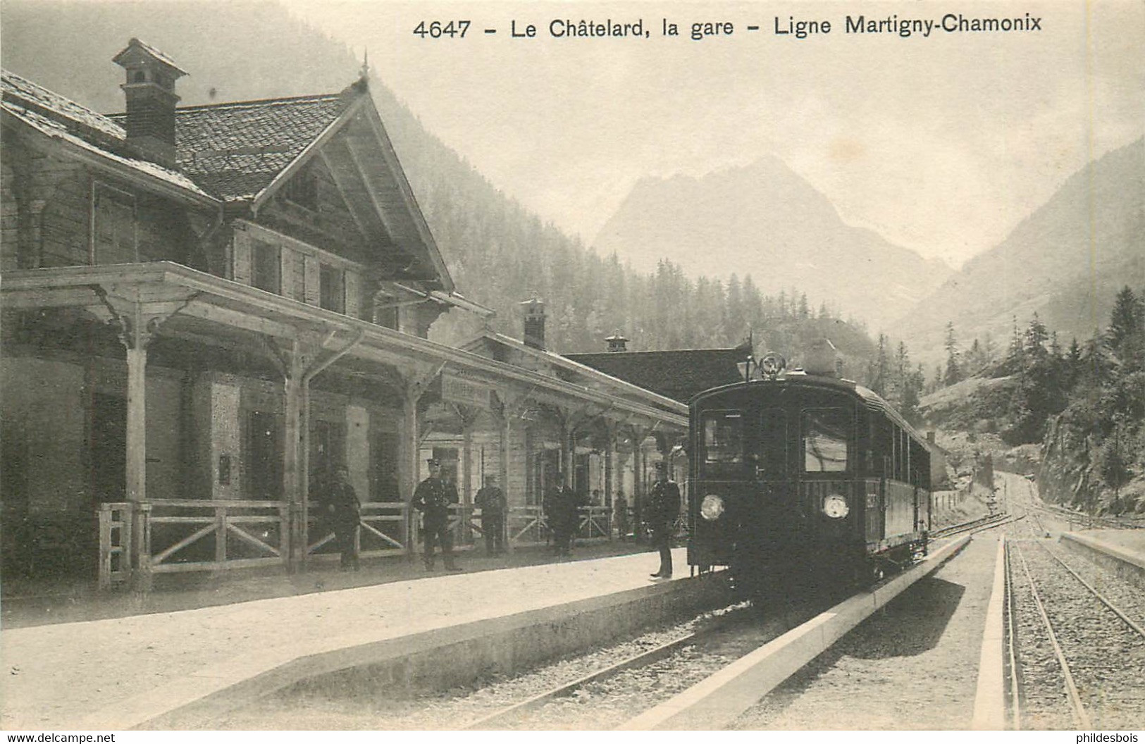 SAVOIE  LE CHATELARD La Gare Ligne Martigny Chamonix - Le Chatelard