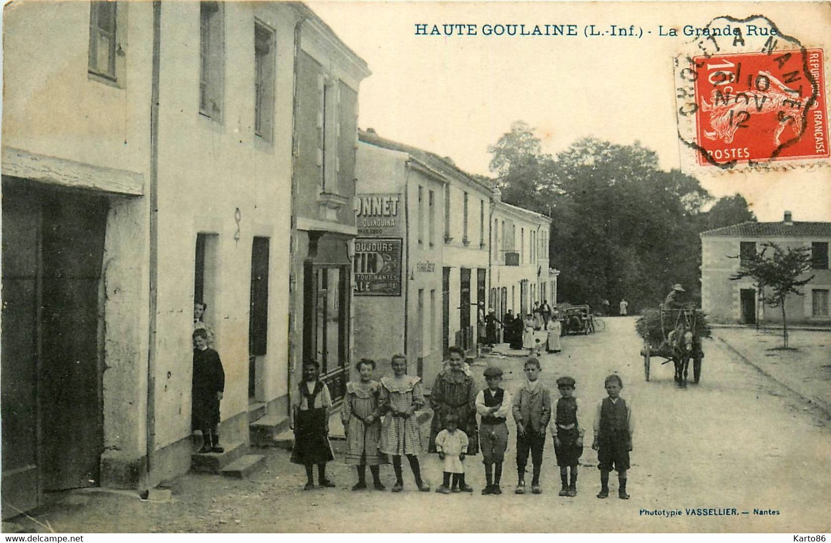 Haute Goulaine * La Grande Rue Du Village * Villageois * Attelage - Haute-Goulaine