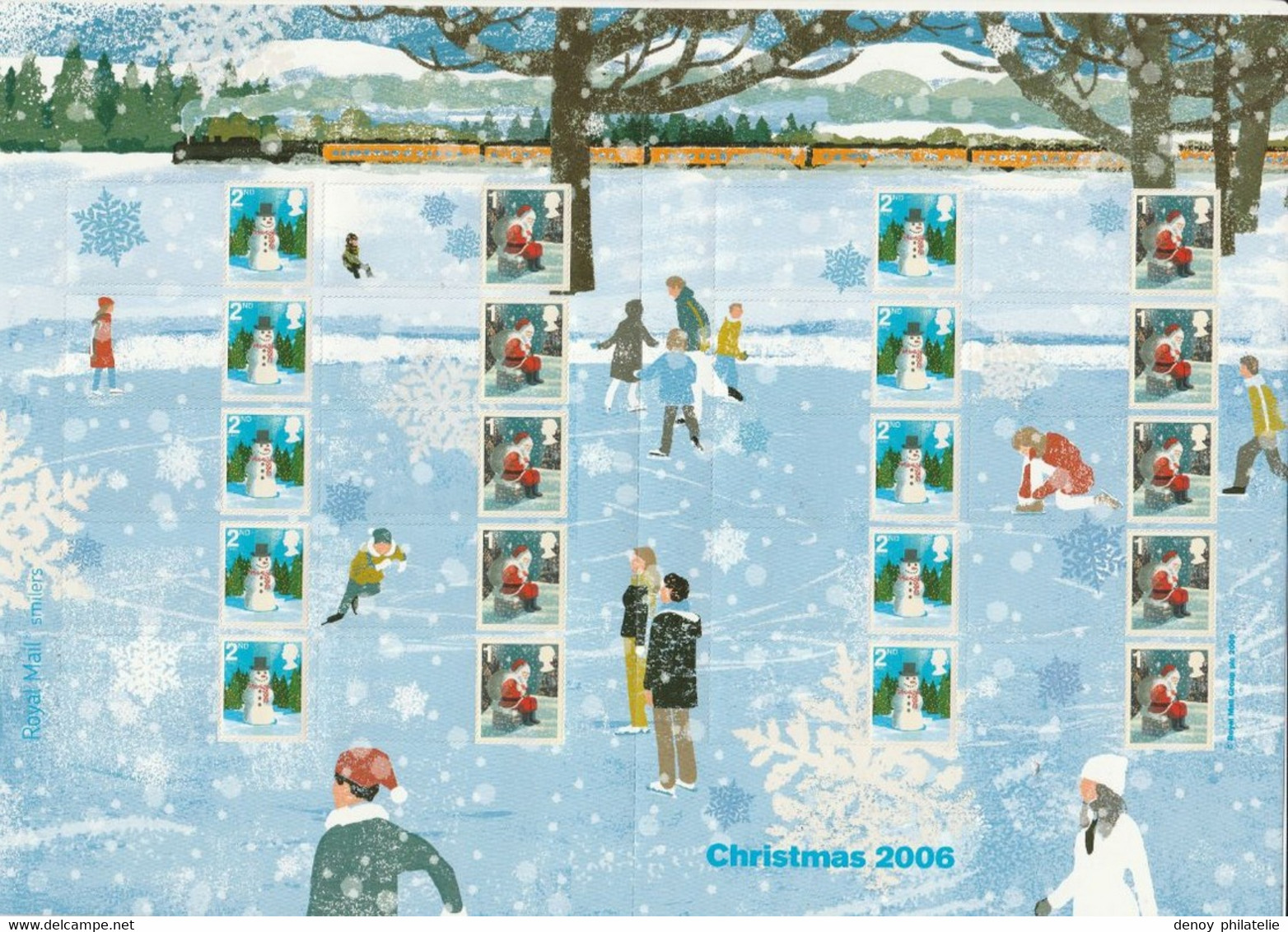 Chrismas 2006 - 20 Timbres - Smilers Sheets