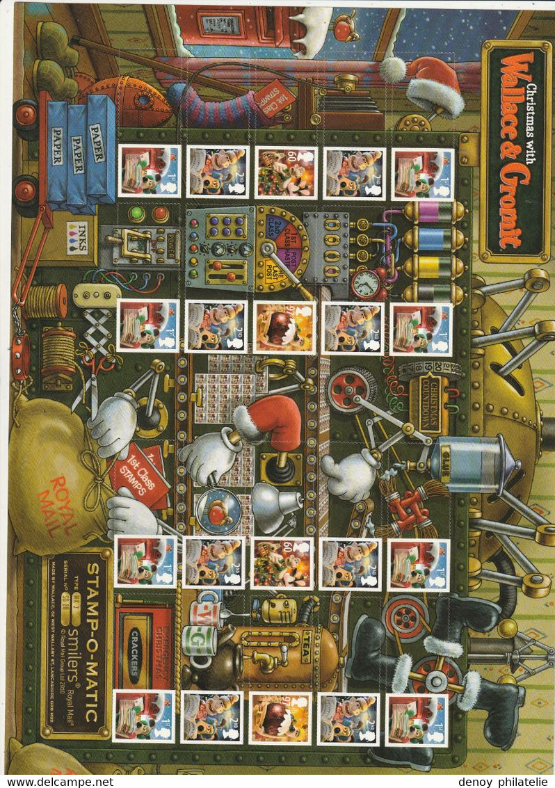 Wallace Et Gromit   - 20 Timbres - Persoonlijke Postzegels