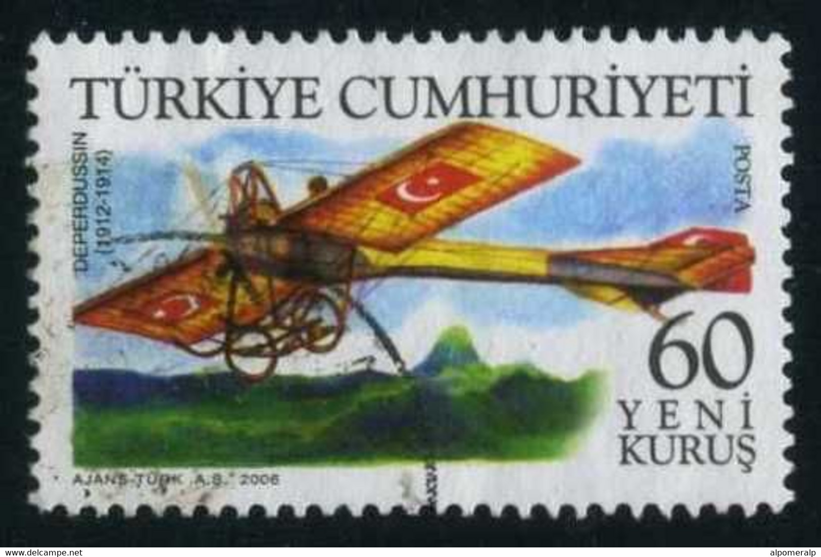 Türkiye 2006 Mi 3526 Airplanes | Deperdussin (1912-1914) | Air Forces, Aircraft, Aviation - Usati