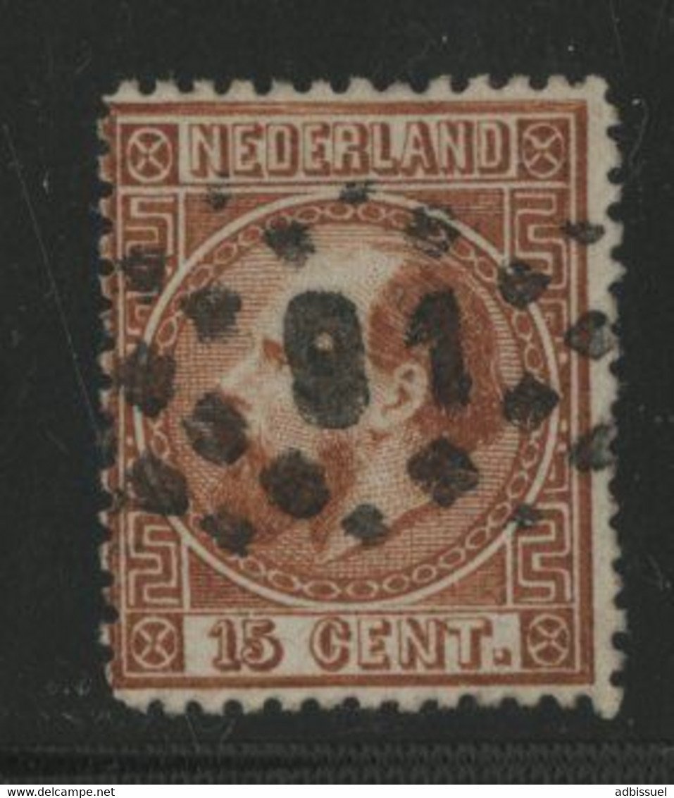 PAYS BAS N° 9 COTE 42.5 € Type Guillaume III Oblitéré - Usati