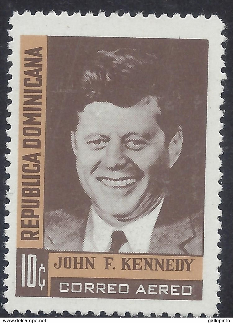 DOMINICAN REPUBLIC PRES. JOHN F. KENNEDY Sc C137 MNH 1964 - Kennedy (John F.)