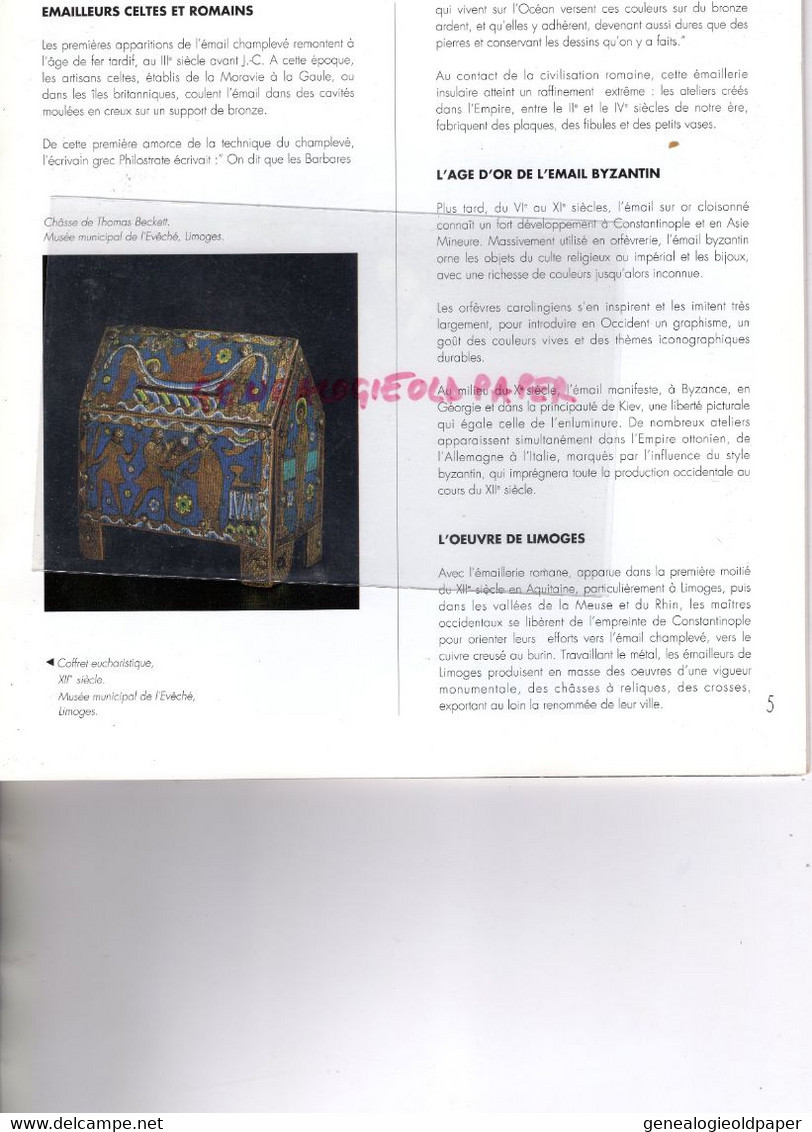 87- LIMOGES- L' EMAIL ET LIMOGES- BIENNALE 1991- LEONARD LIMOSIN- LEON JOUHAUD-ROGER DUBAN-AZAR LAGUIONIE-PECAUD - Limousin