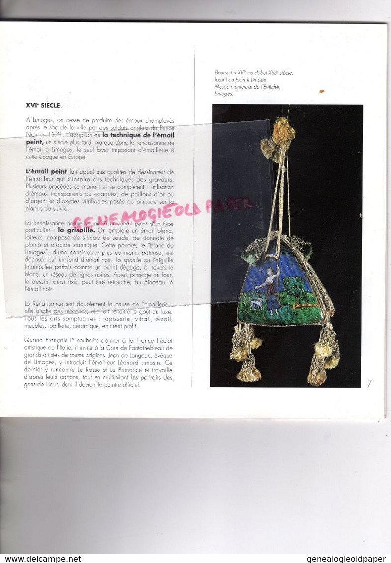 87- LIMOGES- L' EMAIL ET LIMOGES- BIENNALE 1991- LEONARD LIMOSIN- LEON JOUHAUD-ROGER DUBAN-AZAR LAGUIONIE-PECAUD