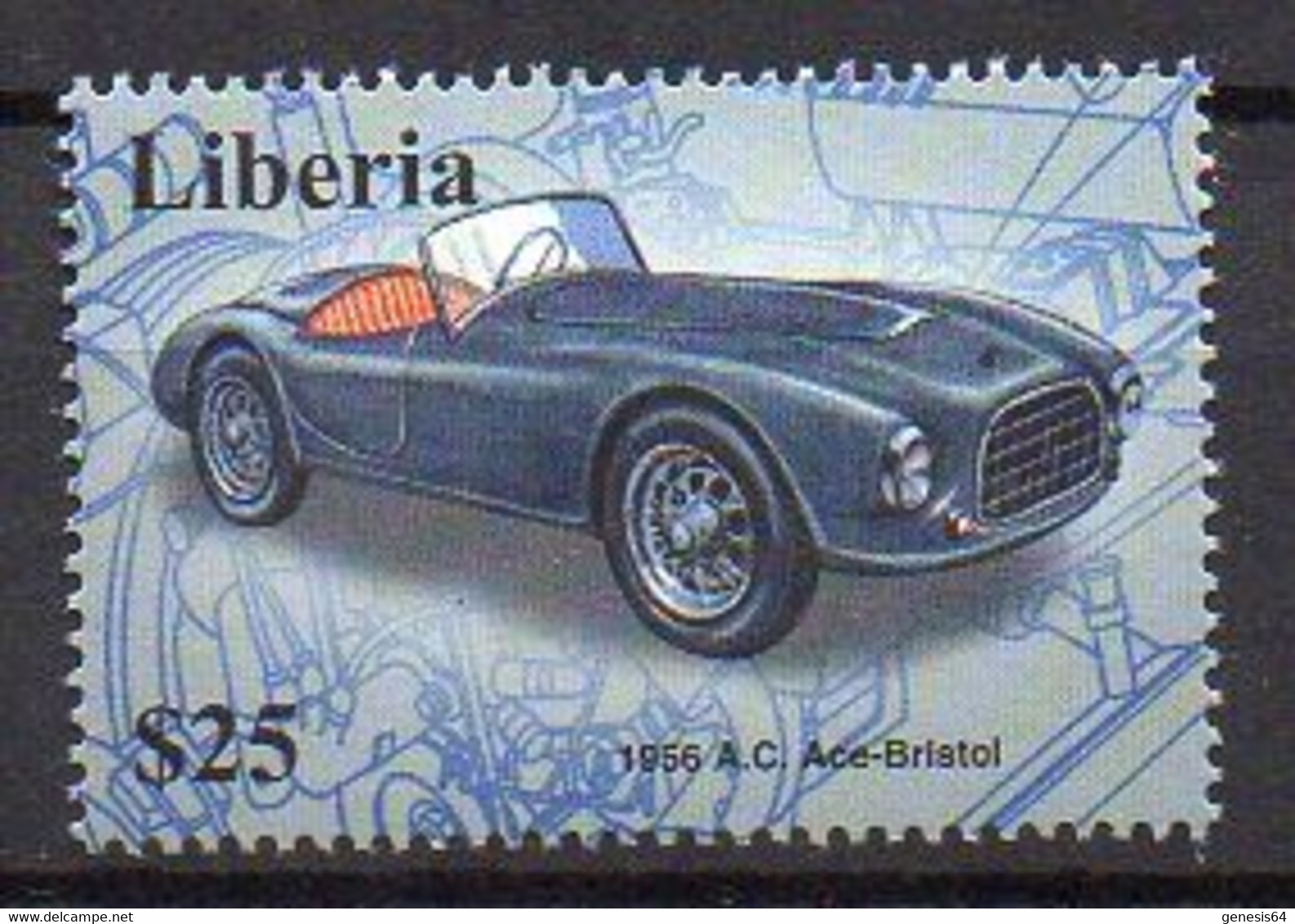 Cars - (Liberia) MNH (2W3297) - Auto's