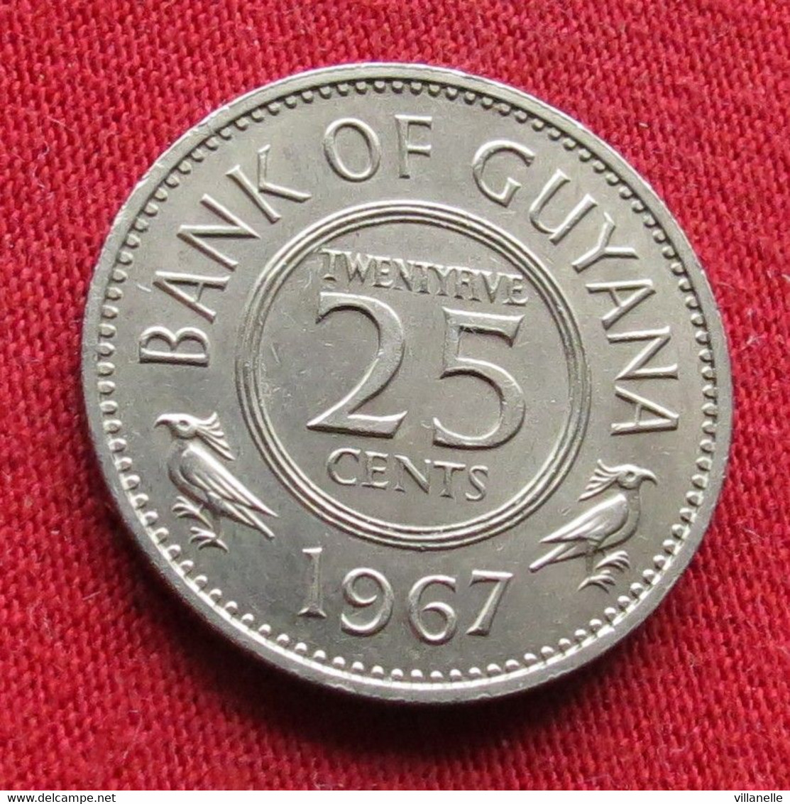 Guyana 25 Cents 1967 KM# 34 Lt 883 *V2T Guiana - Guyana