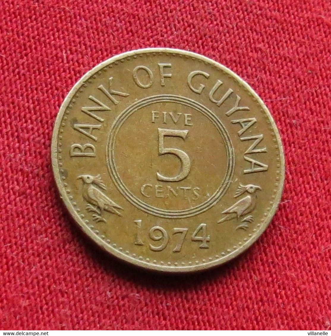 Guyana 5 Cents 1974 KM# 32 Lt 514 *V2T Guiana - Guyana