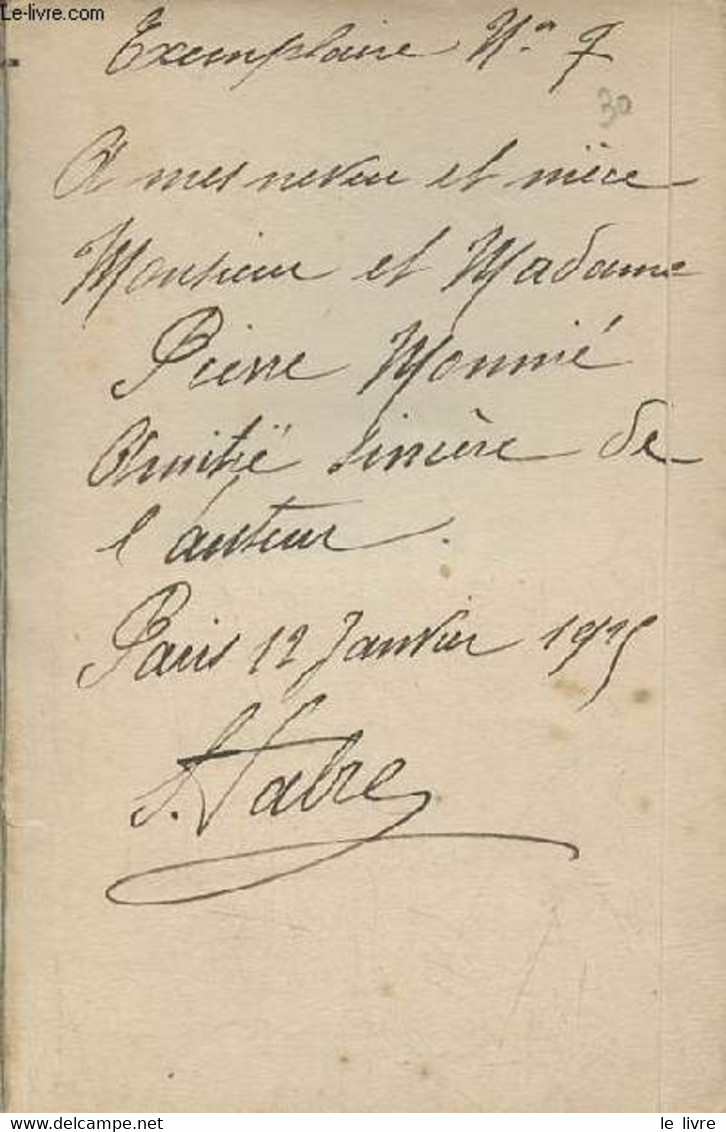 La Beauté Et La Santé Par Le Massage Hygiène Et Cosmétique - Envoi De L'auteur. - Fabre Sylvain - 0 - Livres