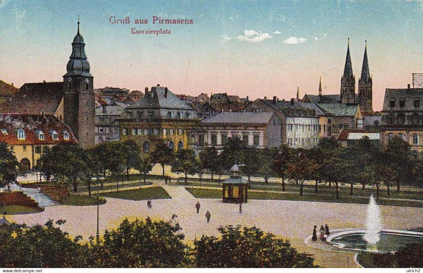 AK Gruß Aus Pirmasens - Exerzierplatz - 1919  (59942) - Pirmasens