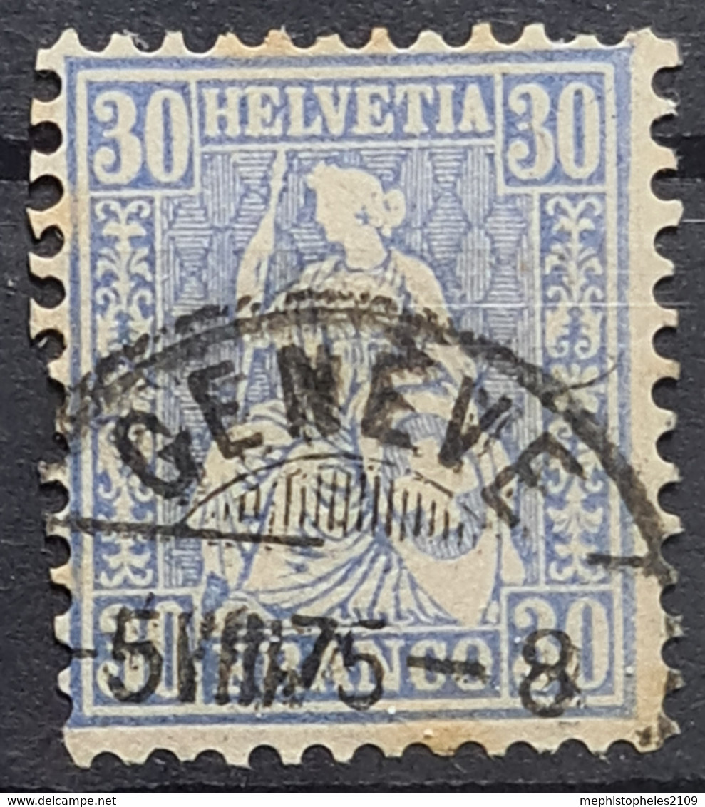 SWITZERLAND 1867 - Canceled - Sc# 56 - Used Stamps