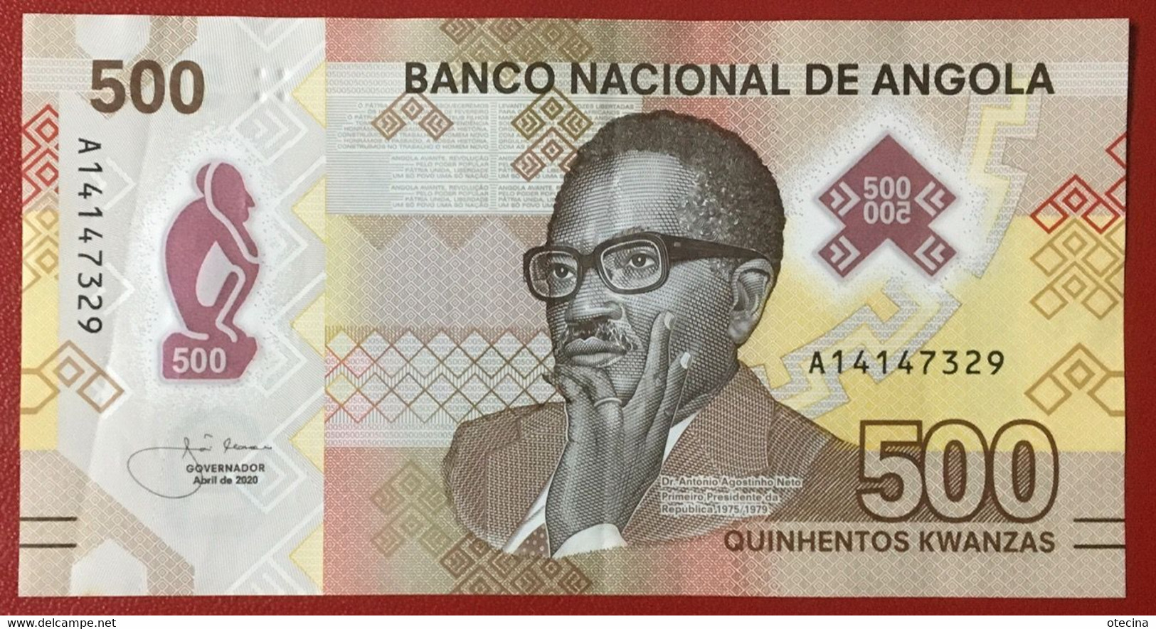 ANGOLA 500kwz XF Avril 2020 P#160a - Angola