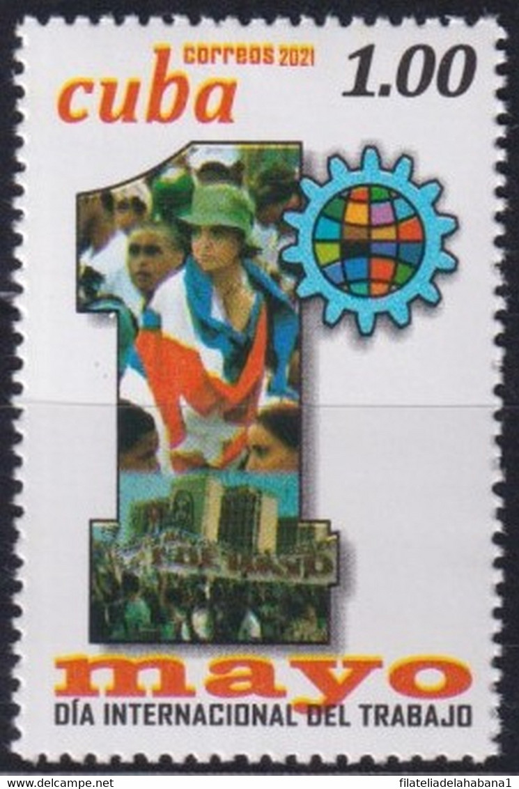 2021.20 CUBA MNH 2021 1 DE MAYO FIRST MAY LABOR DAY. - Ungebraucht