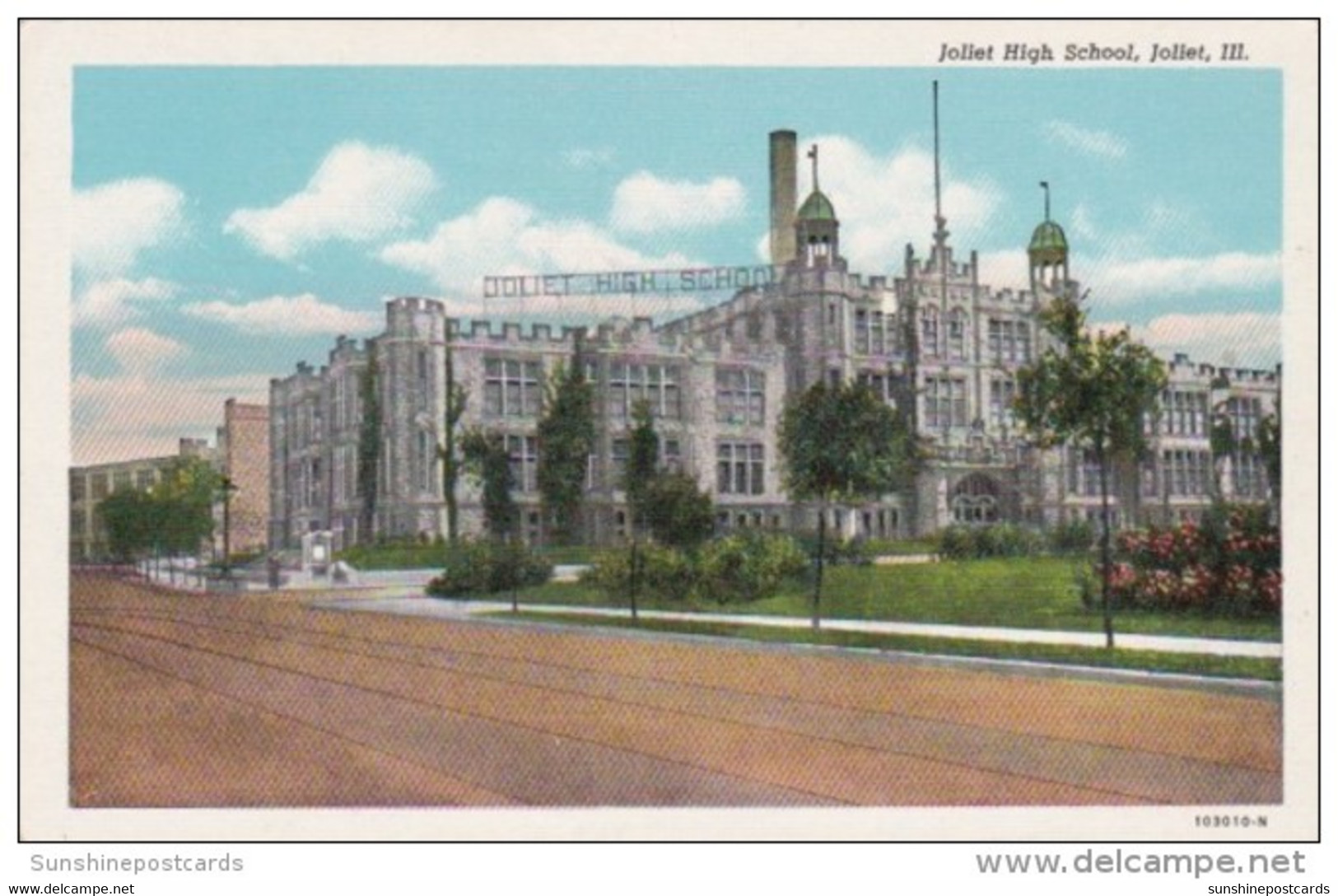 Illinois Joliet High School Curteich - Joliet