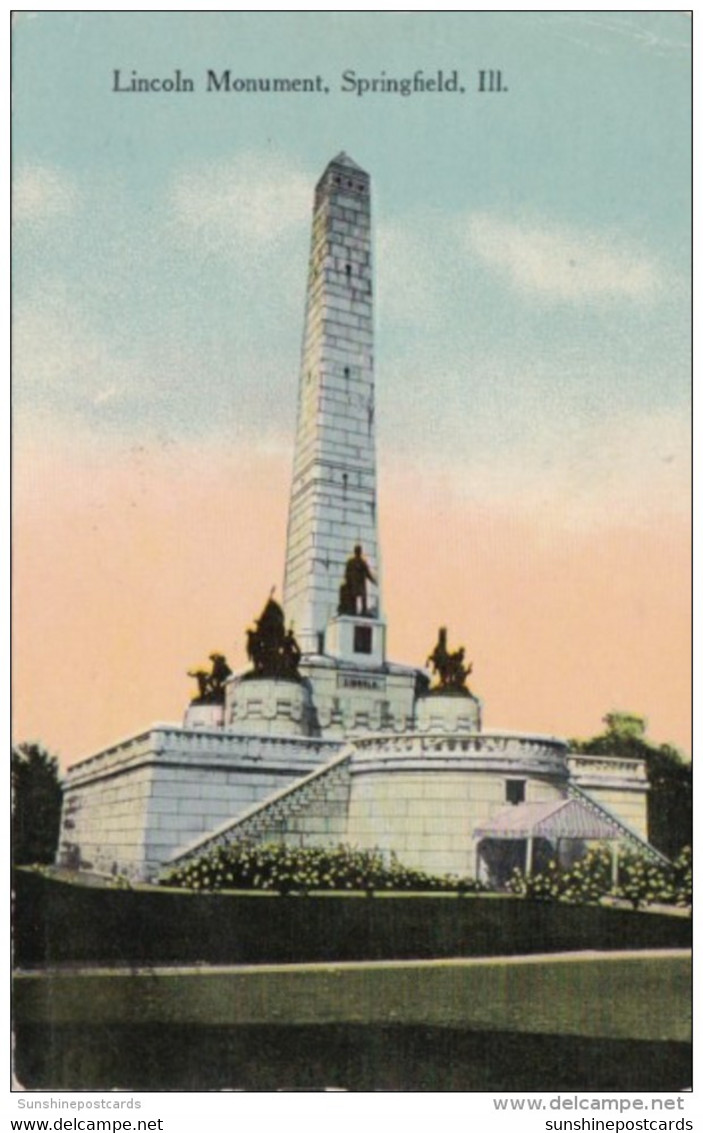 Illinois Springfield Lincoln Monument 1913 - Springfield – Illinois