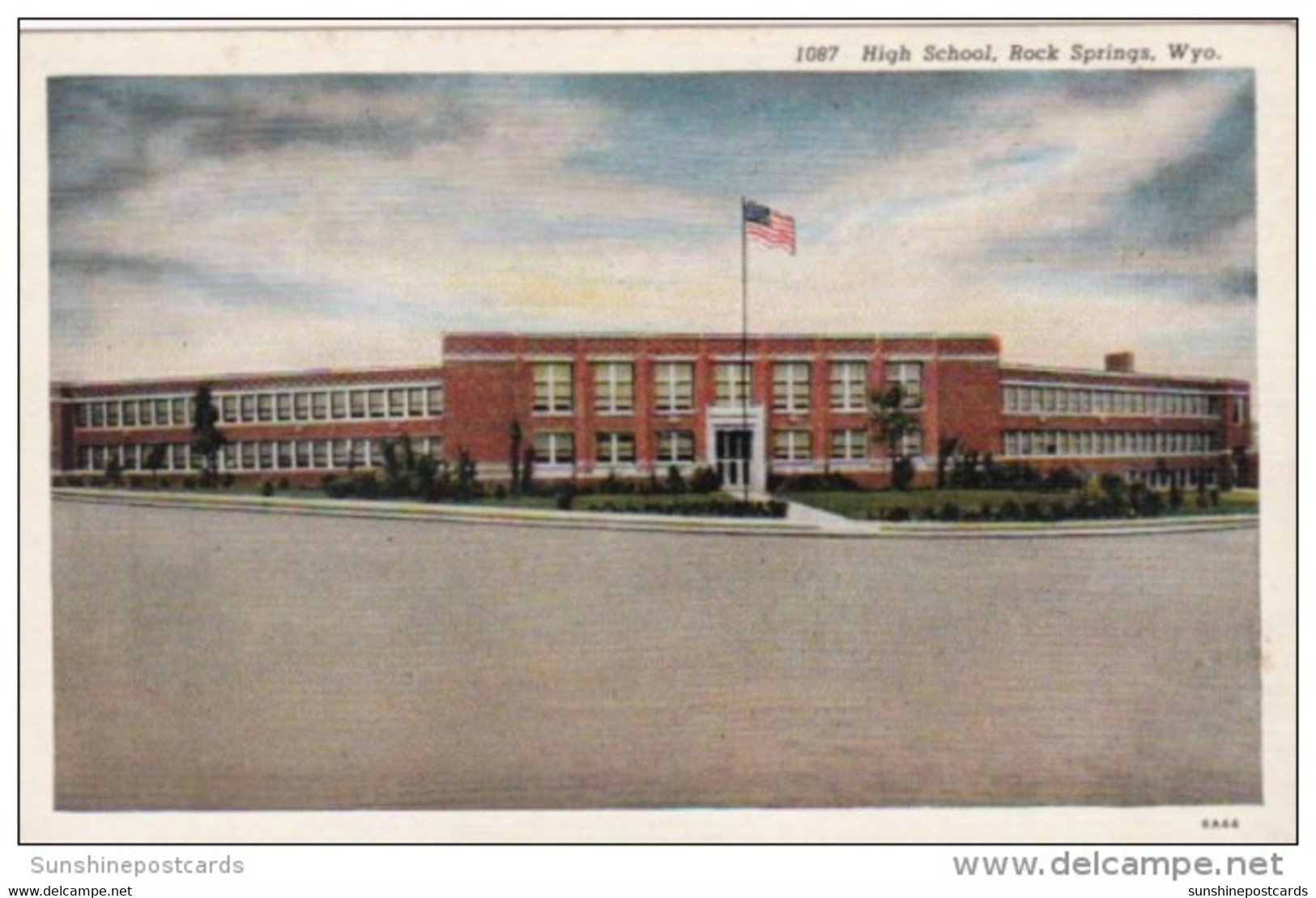 Wyoming Rock Springs High School Curteich - Rock Springs