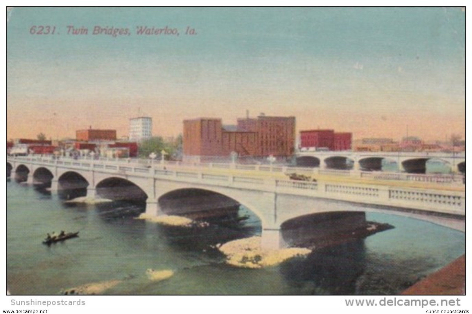 Iowa Waterloo The Twin Bridges - Waterloo