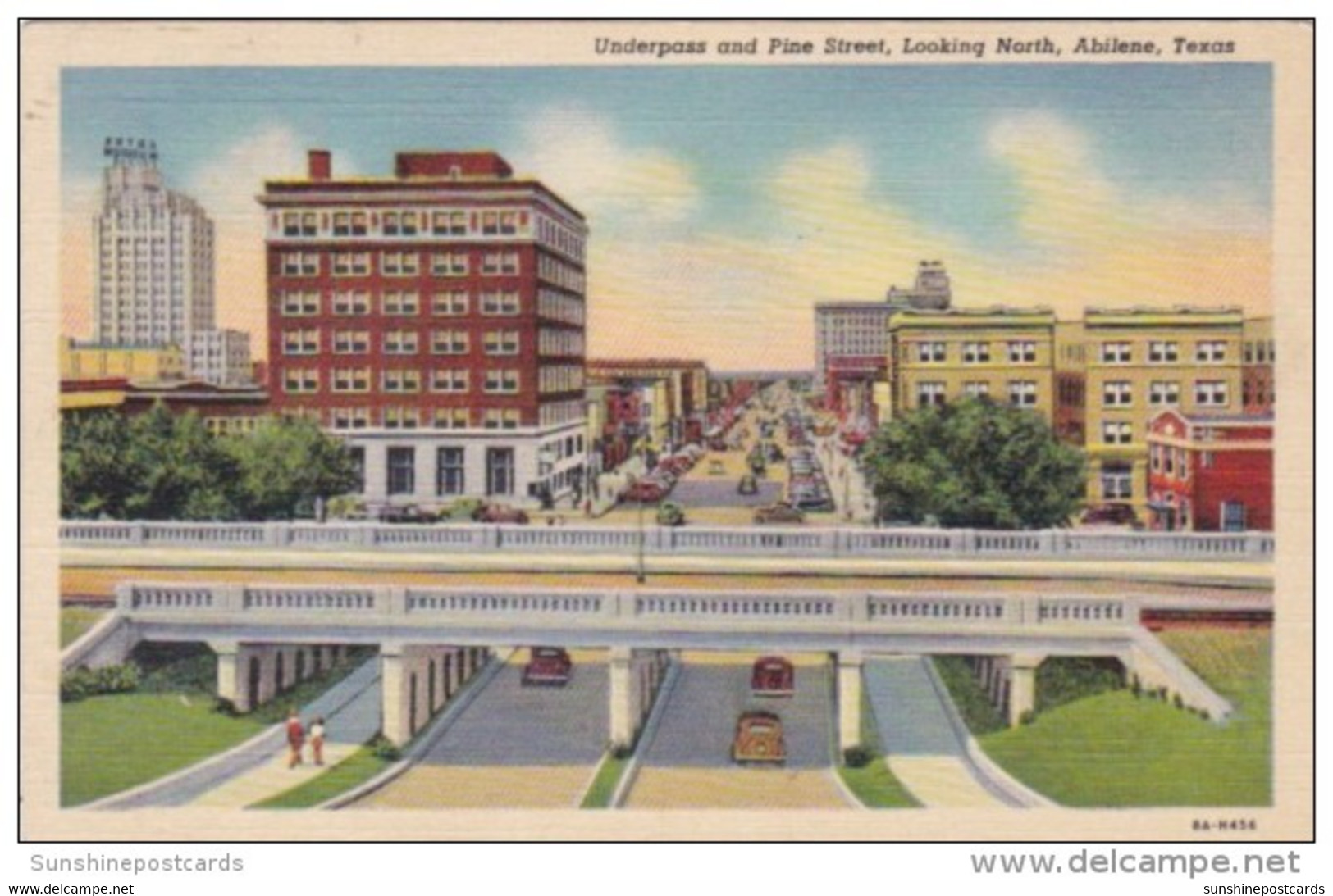 Texas Abilene Underpass And Pine Street Looking North Curteich - Abilene