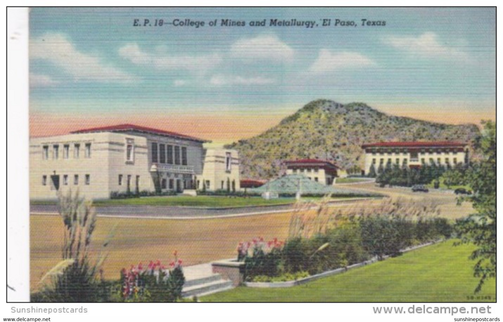 Texas El Paso School Of Mines And Metallurgy Curteich - Dallas
