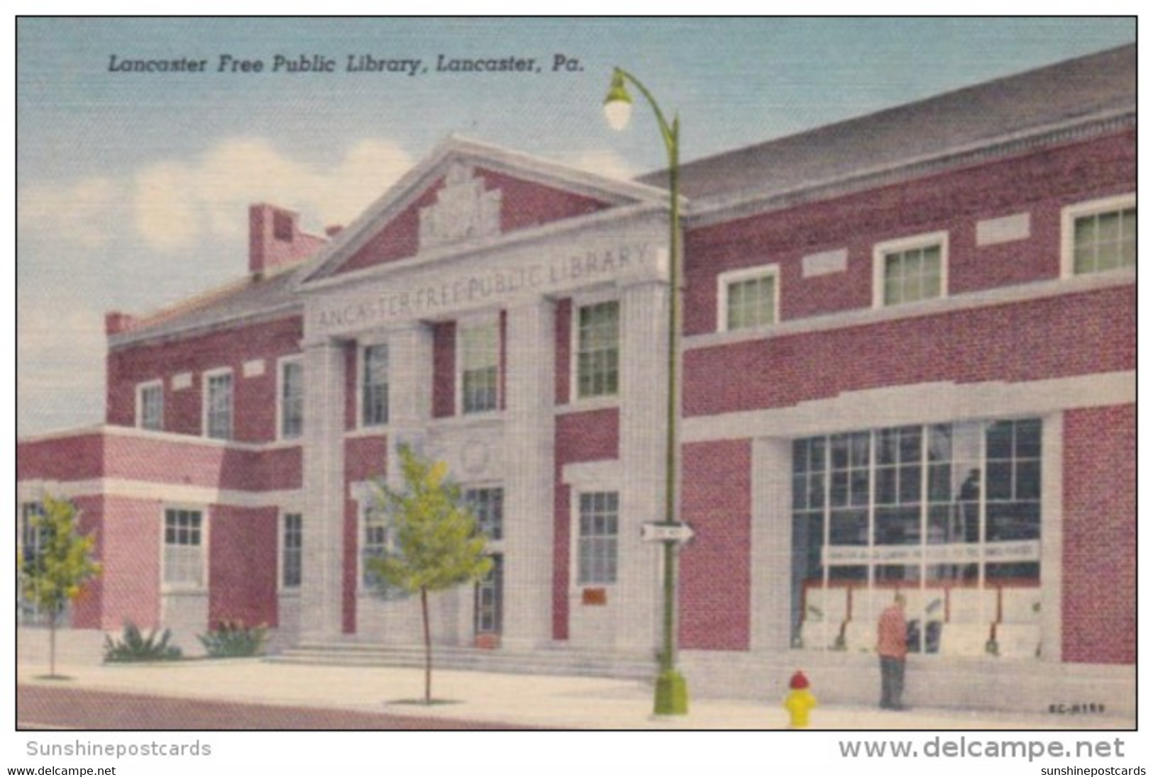 Pennsylvania Lancaster Free Public Library Curteich - Lancaster