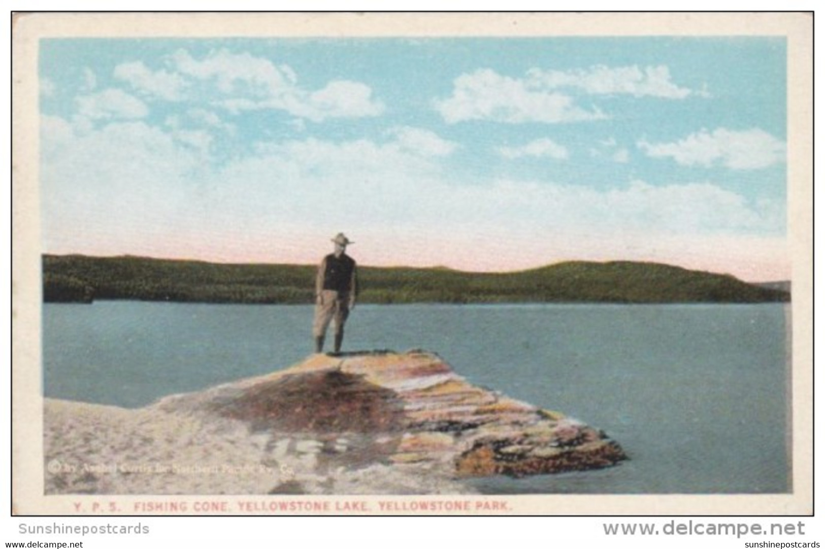 Fishing Cone Yellowstone Lake Yellowstone National Park Curteich - USA Nationalparks