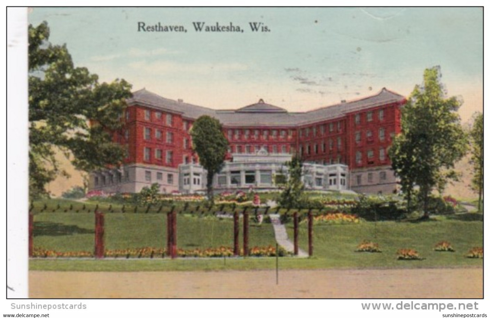Wisconsin Waukesha Resthaven Sanitarium 1913 - Waukesha