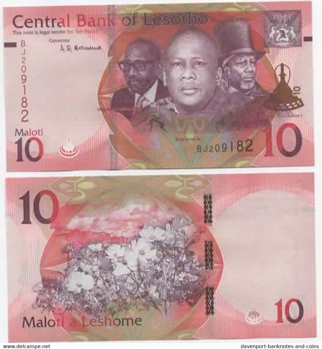 Lesotho 10 Maloti 2021 UNC - Lesotho