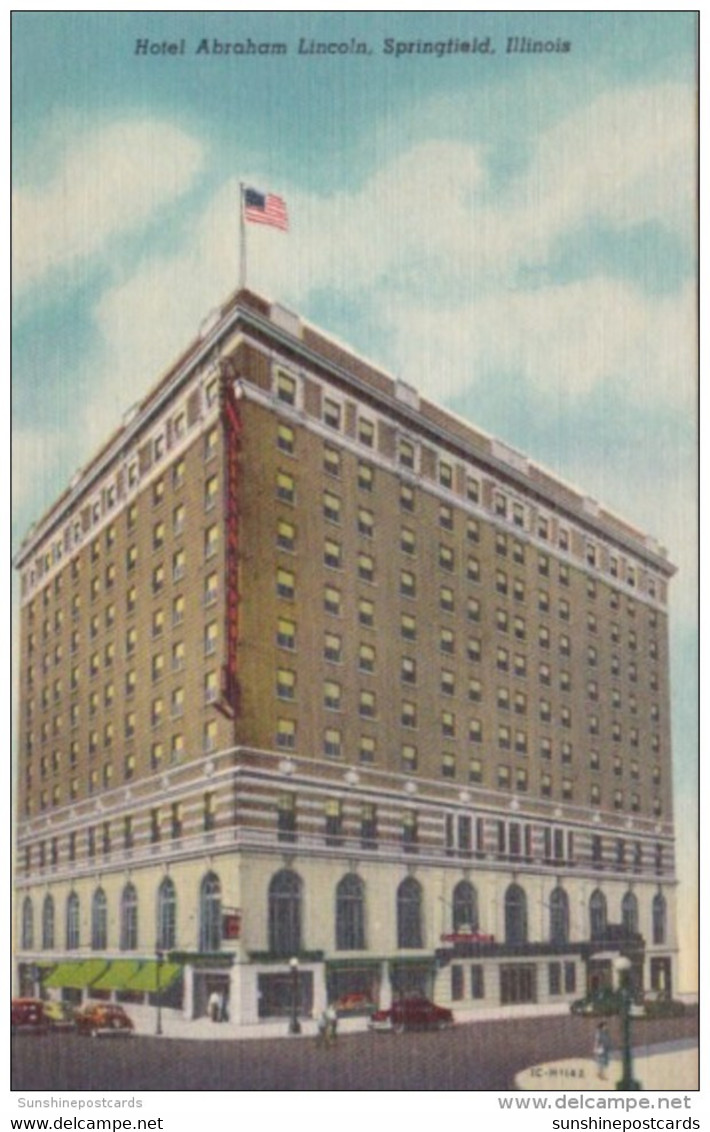 Illinois Springfield Hotel Abraham Lincoln Curteich - Springfield – Illinois