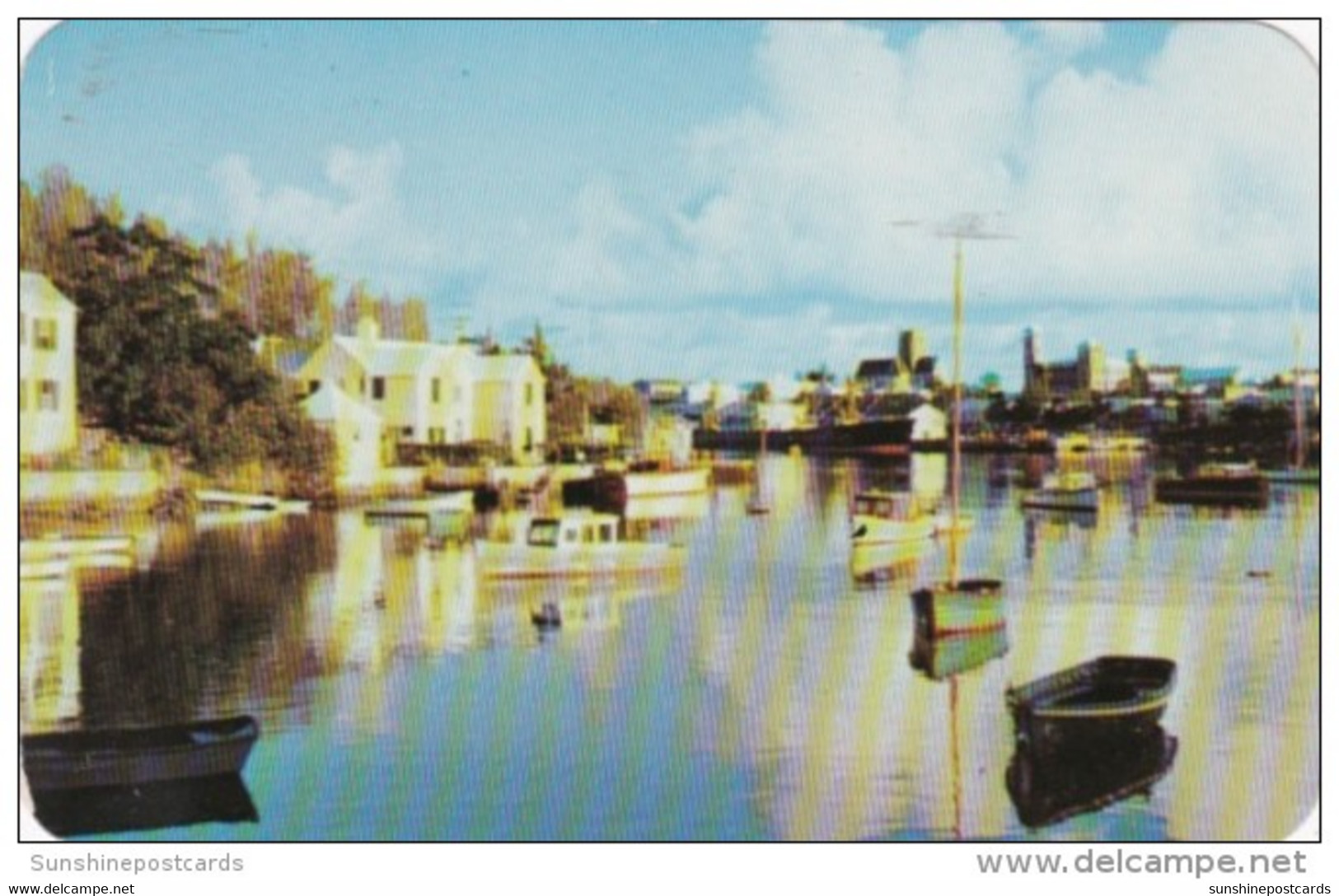 Bermuda Hamilton Harbour Looking From Red Hole On Paget Shore 1955 - Bermuda
