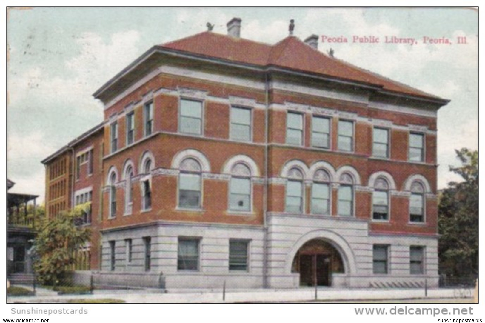 Illinois Peoria Public Library 1909 - Peoria