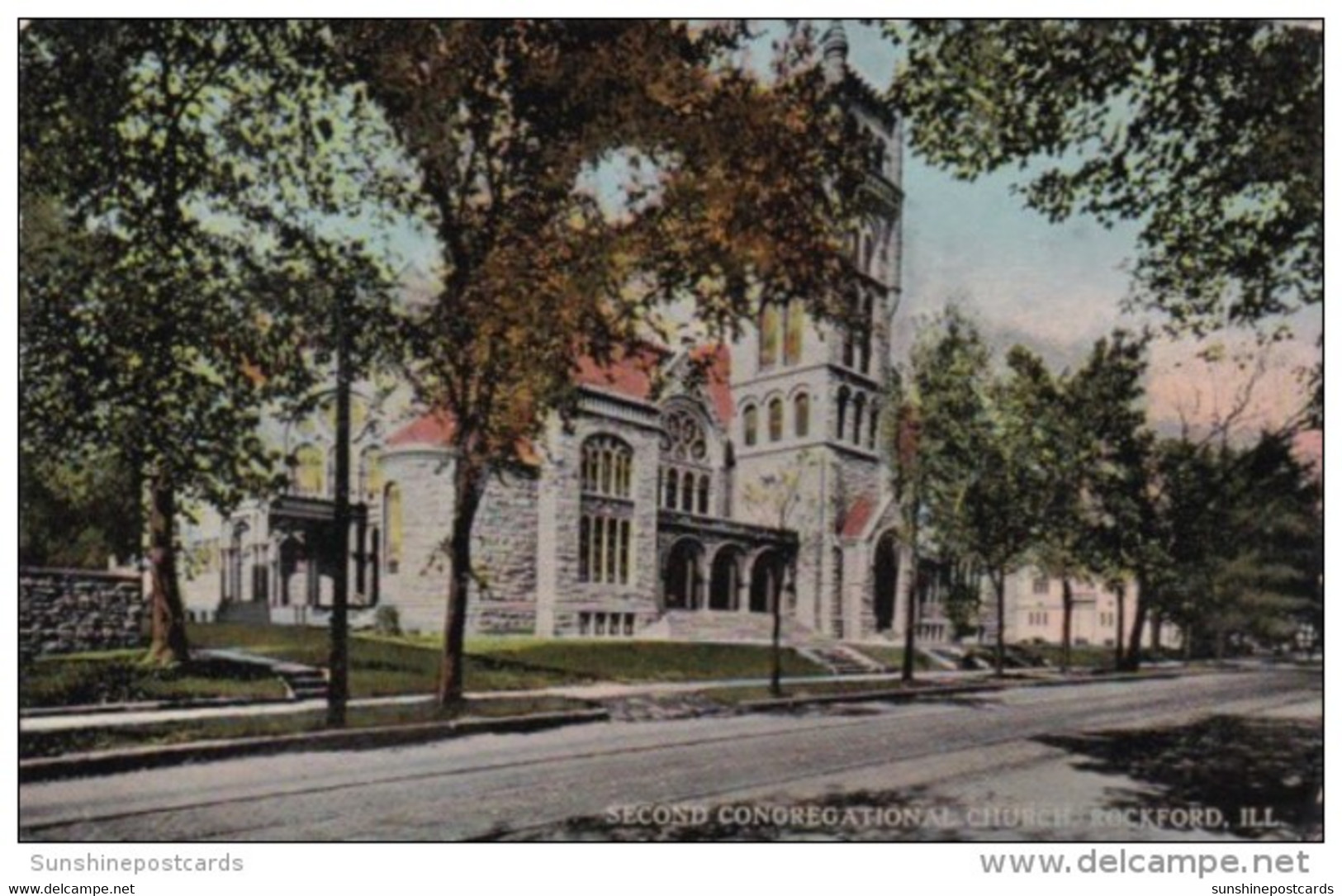 Illinois Rockford Second Congregational Church 1913 - Rockford