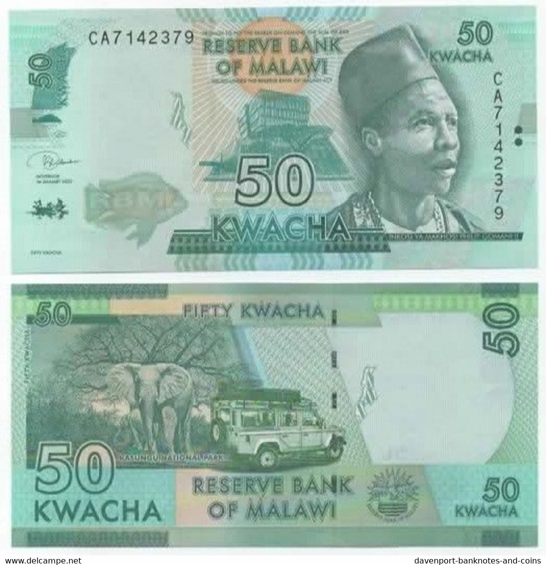 Malawi 10x 50 Kwacha 2020 (2021) UNC - Malawi