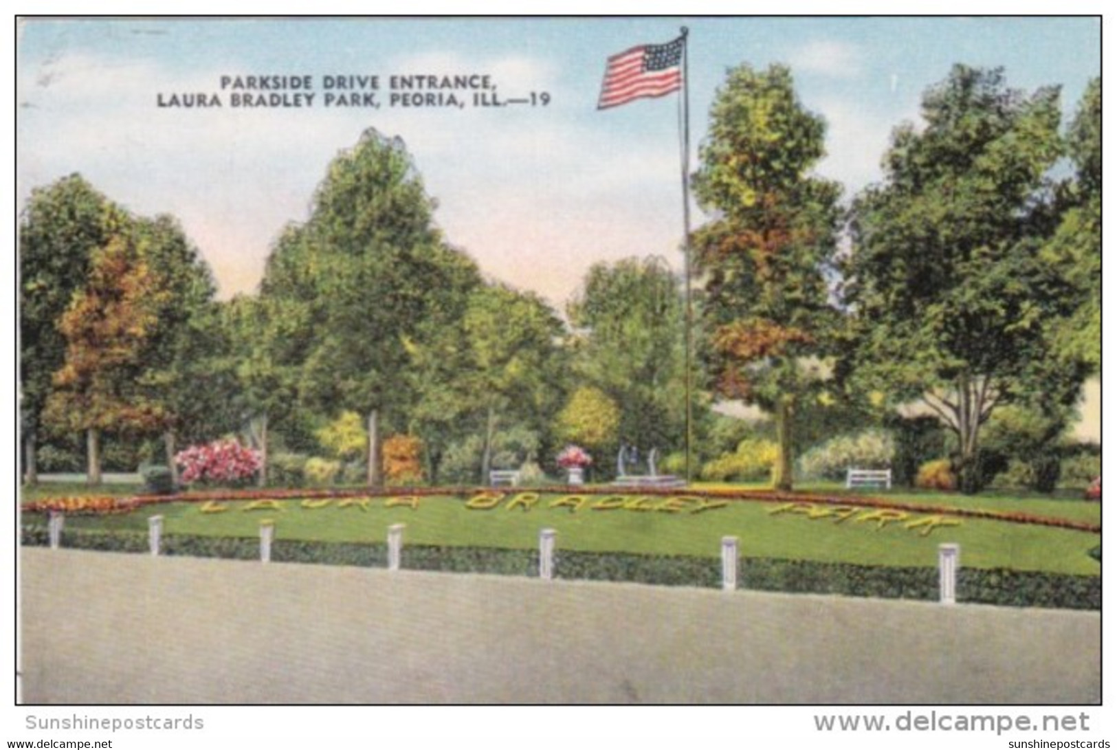 Illinois Peoria Parkside Drive Entrance Laura Bradley Park - Peoria