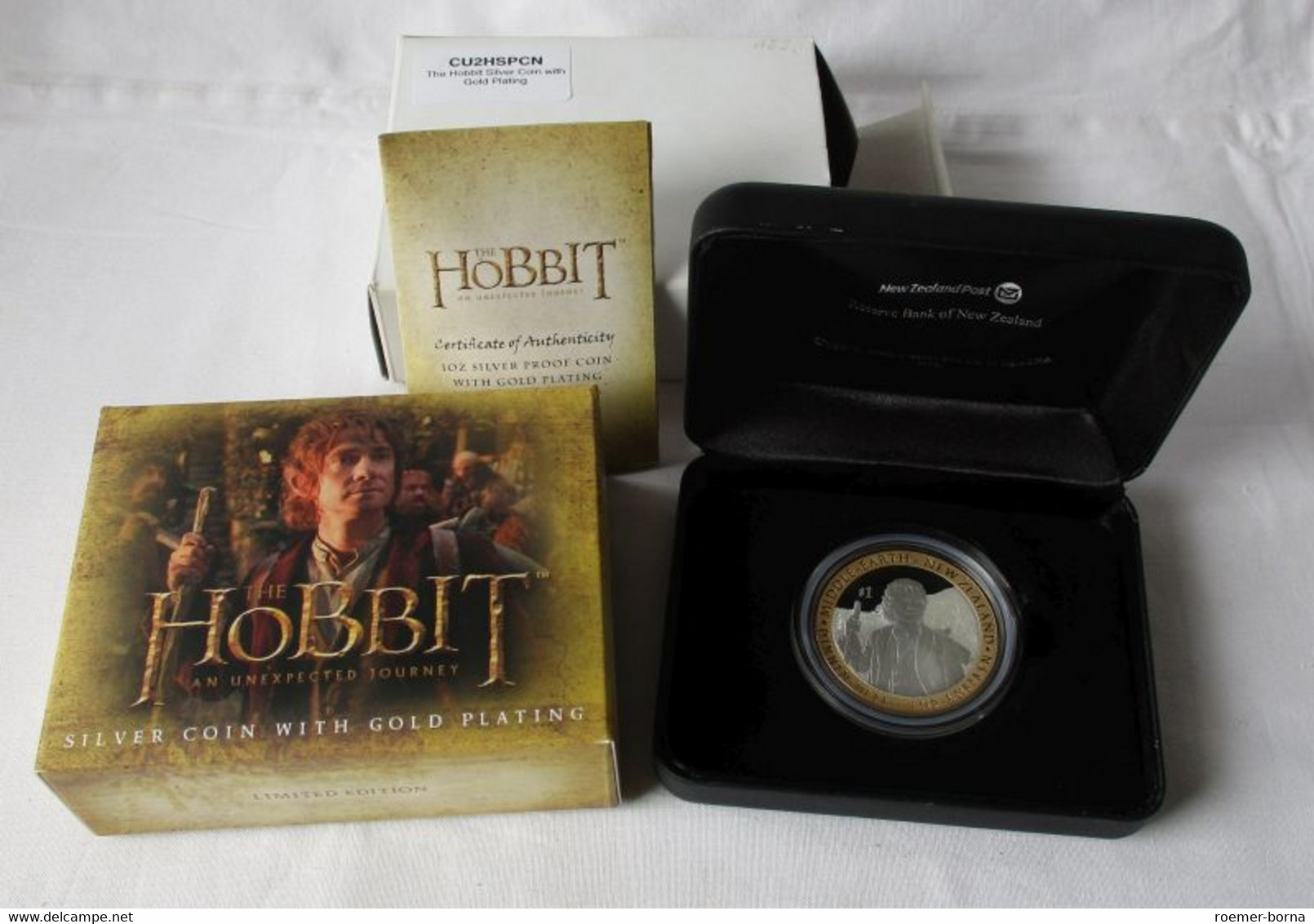 1 Dollar Münze Neuseeland 2012 Der Hobbit Eine Unerwartete Reise 1 Oz Ag /117536 - Sonstige & Ohne Zuordnung