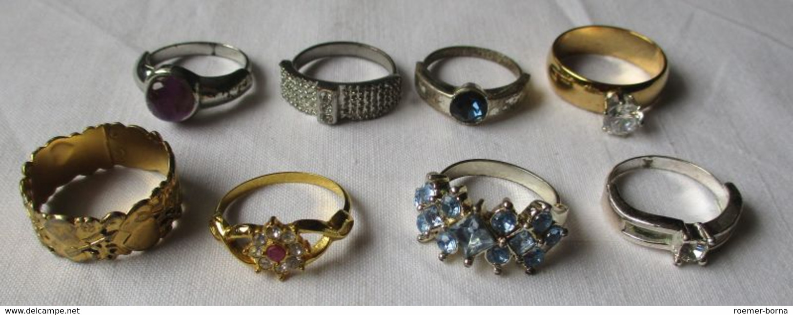 Schöne Sammlung Mit 44 Stücken Modeschmuck Ringe, Ohrringe Ketten Usw. (110597) - Autres & Non Classés