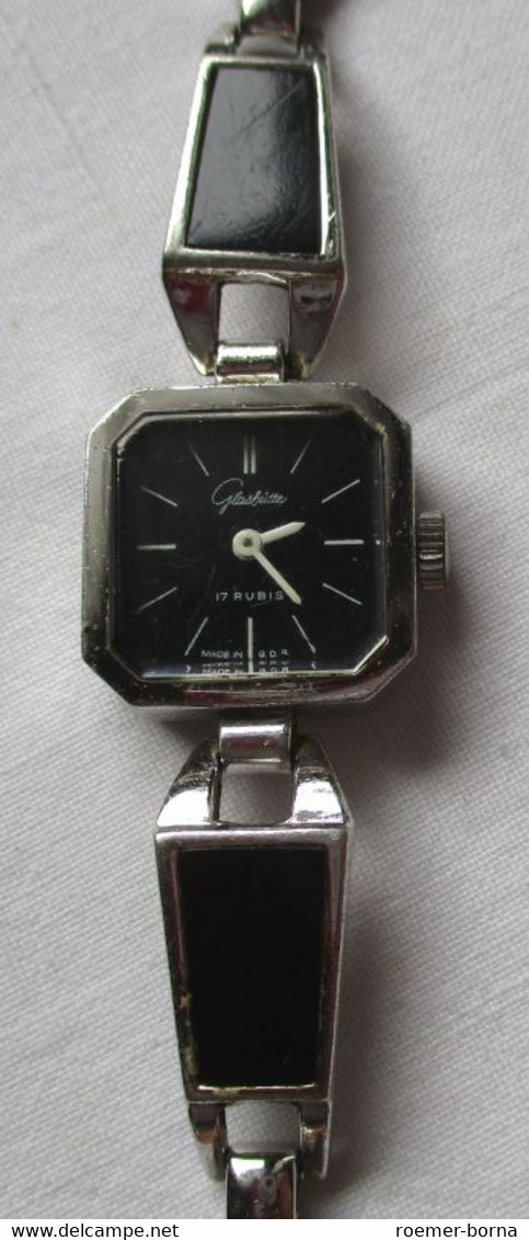 Feinste Mechanische Orig. GLASHÜTTE Damenarmbanduhr Kal. GUB 09-20 DDR (107899) - Montres Anciennes