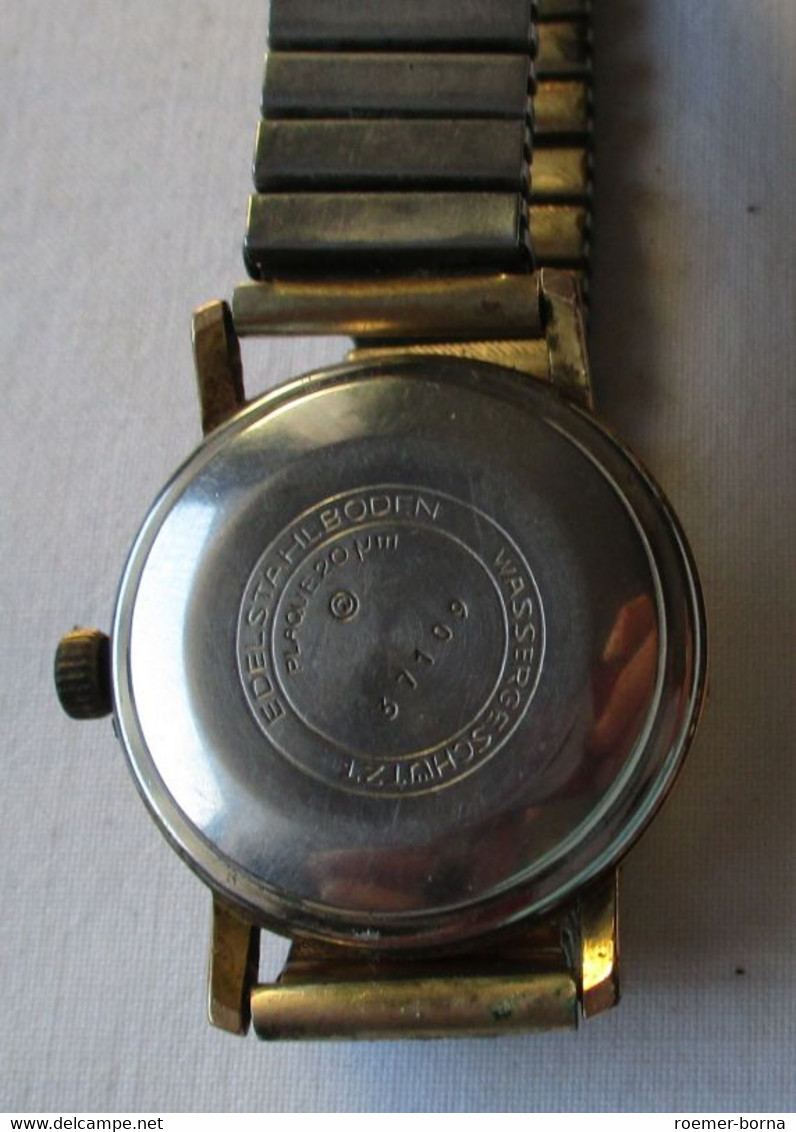 Seltene Glashütte Herren Armbanduhr Automat 67/1 Mit Metallarmband (124704) - Montres Anciennes