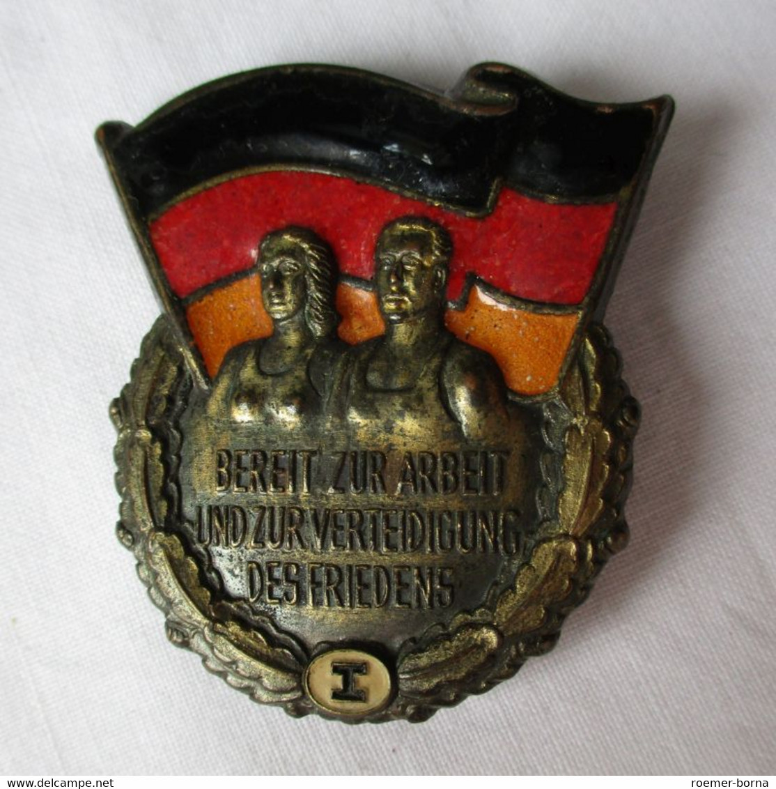 DDR Sportleistungsabzeichen "Bereit Zur Arbeit ..." Stufe 1, 51 Mm (119419) - RDT