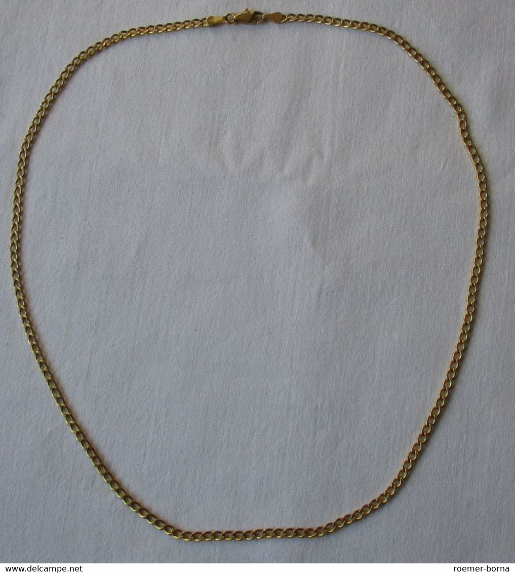 Elegant Schlichte Kette Aus 333er Gold Gliederkette Länge 51 Cm (103371) - Colliers/Chaînes